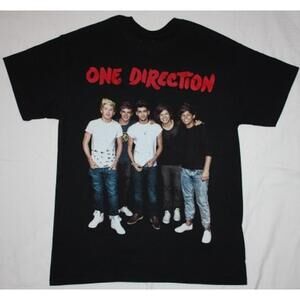 One Direction Band New Black Retro Fan Unisex T-Shirt